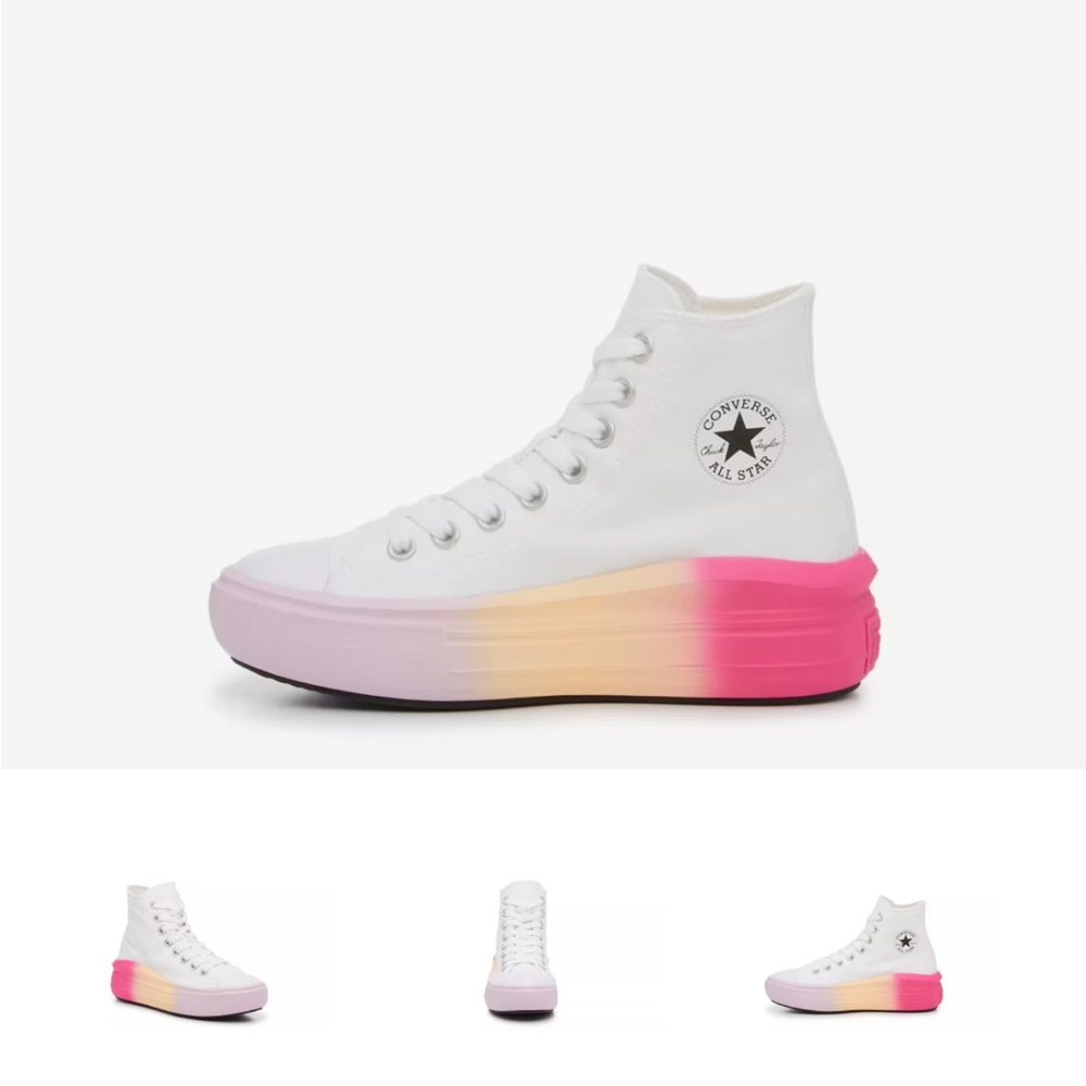 New in Box Converse Chuck Taylor All Star Move Hyper Bright High-Top Sneakers